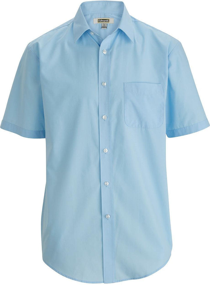 Edwards Mens Essential Broadcloth Shirt Short Sleeve