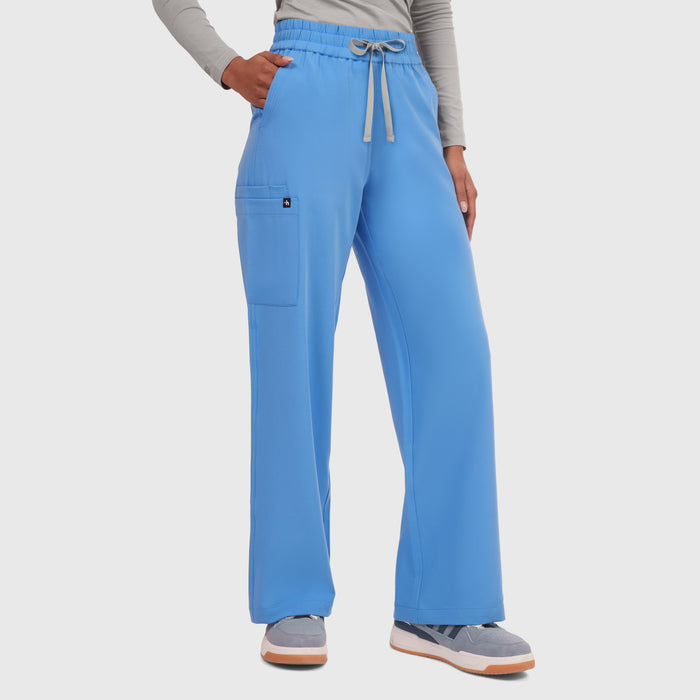 Elan High Waisted Wide-Leg Scrub Pant