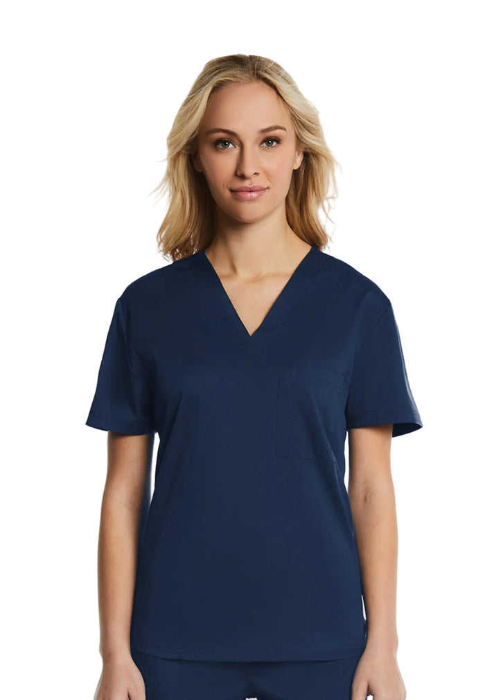 Elements® Unisex 1-Pocket V-Neck Scrub Top