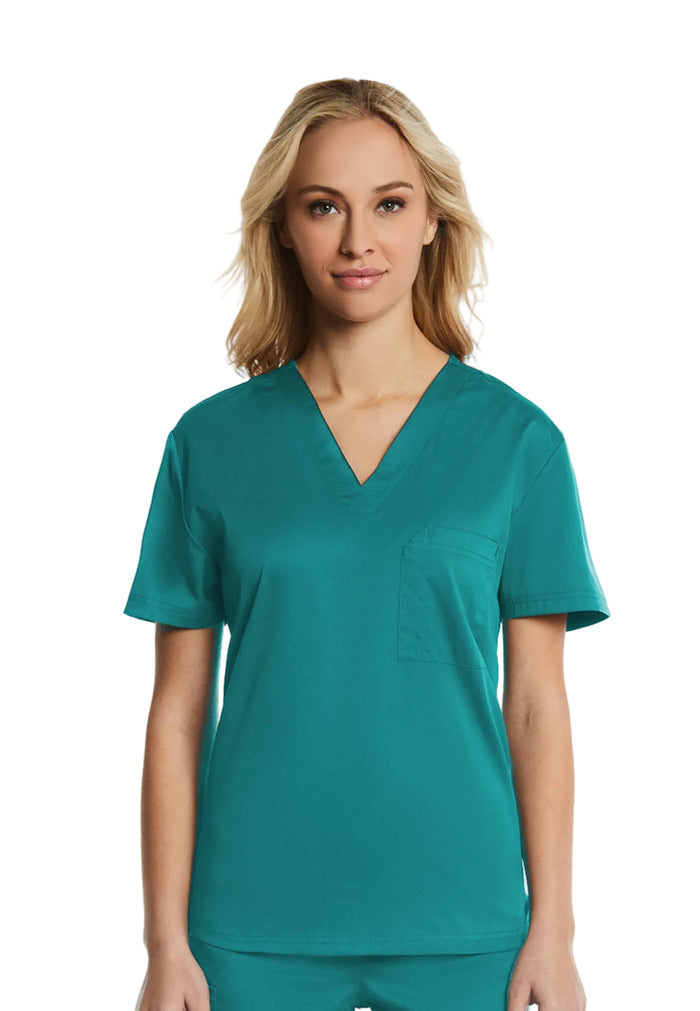 Elements® Unisex 1-Pocket V-Neck Scrub Top