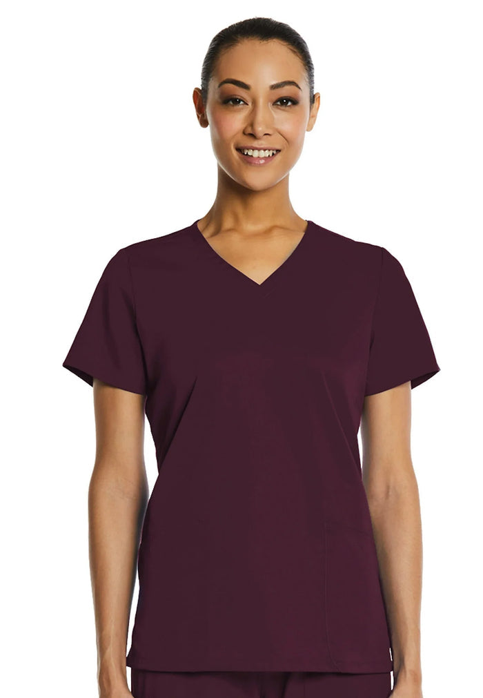 Elements® Women's Basic 2-Pocket V-Neck Scrub Top