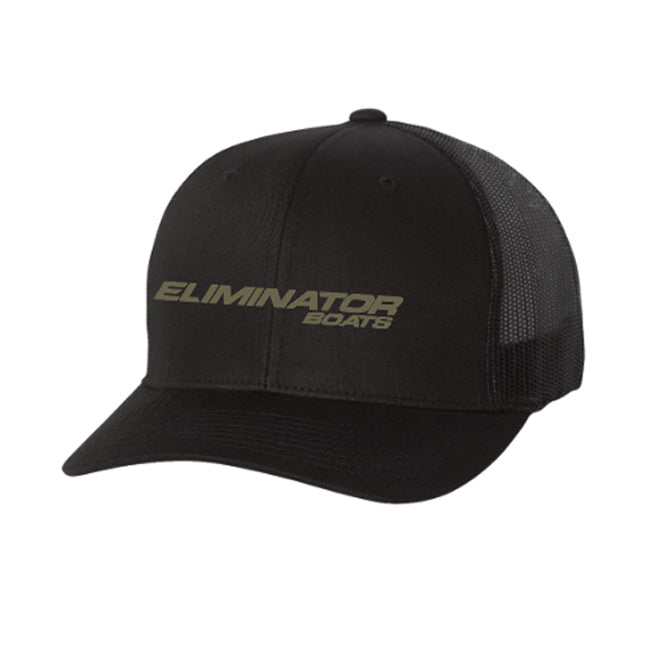 Eliminator Boats Classic Curved Bill Snapback Hat - Black/Army