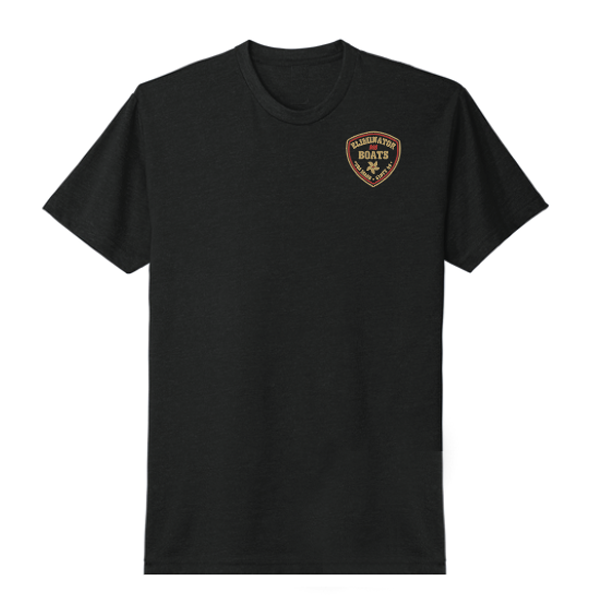 Eliminator Boats Core Crest Men's T-Shirt - Black
