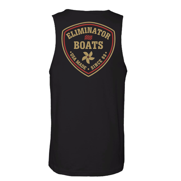 Eliminator Boats Core Crest Men's Tank - Black