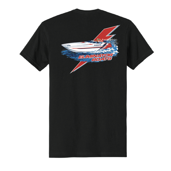 Eliminator Boats Daytona Bolt Men's T-Shirt - Black