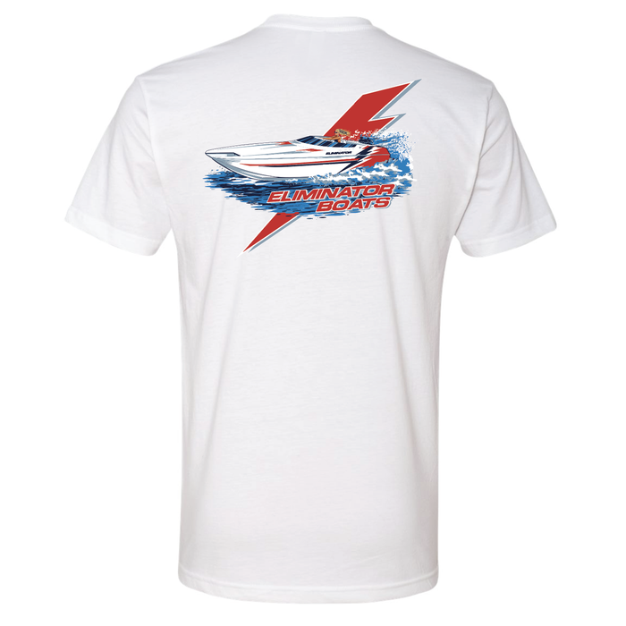 Eliminator Boats Daytona Bolt Men's T-Shirt - White