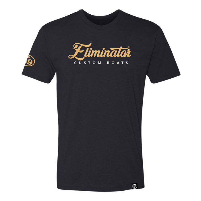 Eliminator Boats Golden Hour Men's T-Shirt - Black/Gold
