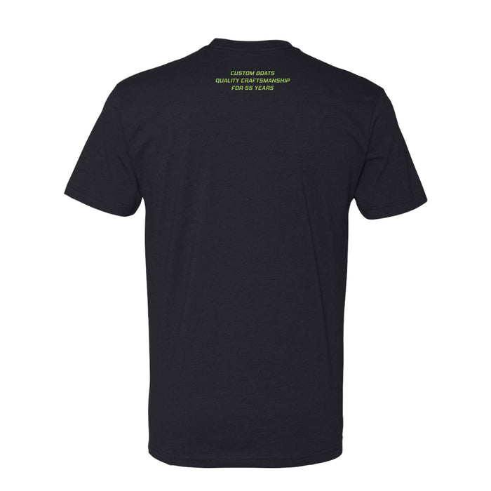 Eliminator Boats IIIE Men's T-Shirt - Black/Neon Green