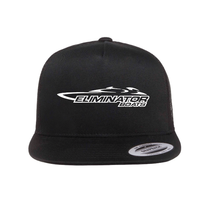 Eliminator Boats Legacy Flat Bill Hat - Black