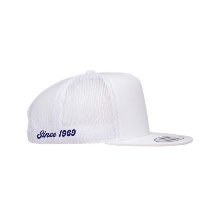Eliminator Boats Legacy Flat Bill Hat - White/Navy