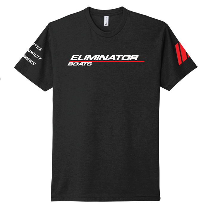 Eliminator Boats Men's Performance T-Shirt - Black/Red