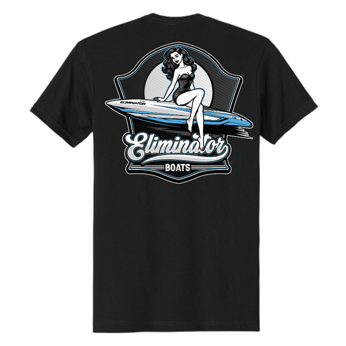 Eliminator Boats Pin-Up Men's T-Shirt - Black