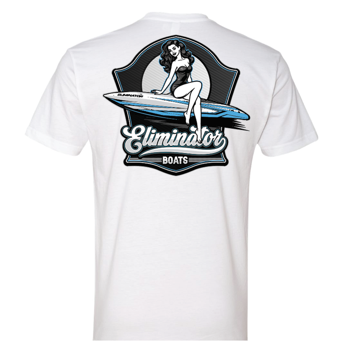 Eliminator Boats Pin-Up Men's T-Shirt - White