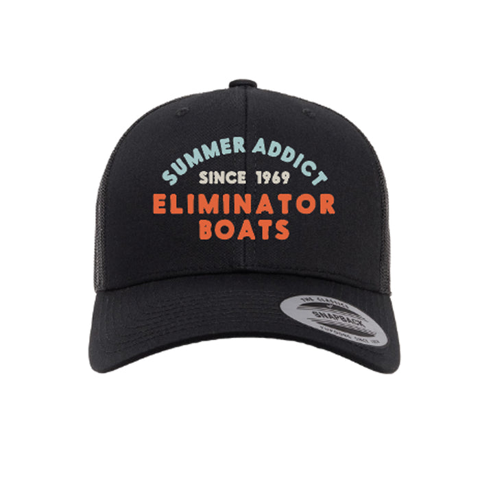 Eliminator Boats Summer Addict Curved Bill Hat - Black