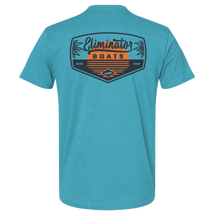 Eliminator Boats Summer Aloe Men's T-Shirt - Bondi Blue