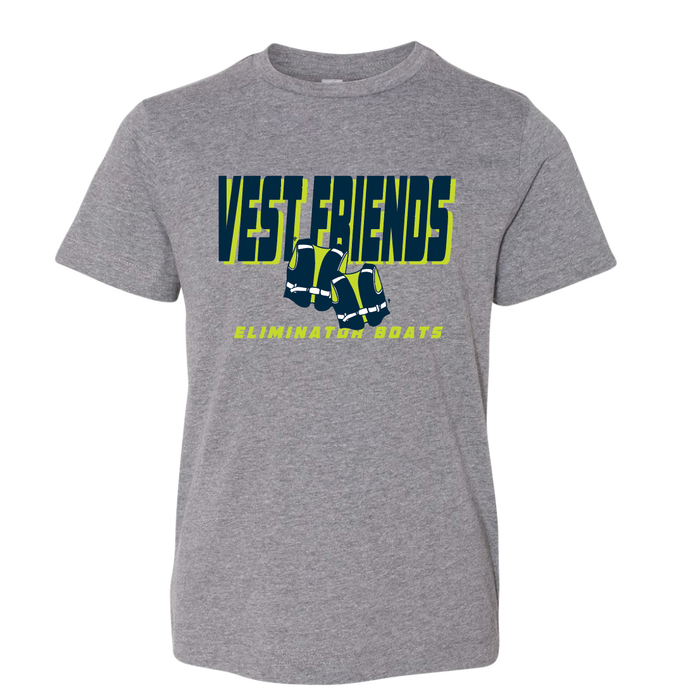 Eliminator Boats Youth T-Shirt - Vests Friends Edition - Granite Heather