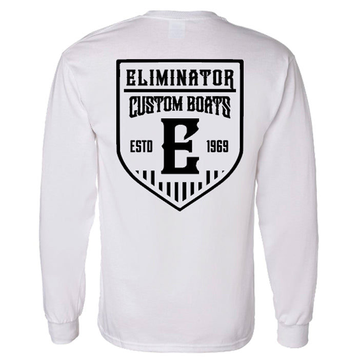 Eliminator Custom Boats Long Sleeve- White