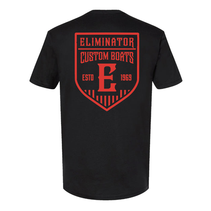 Eliminator Custom Boats Men's T-Shirt - Black/Red