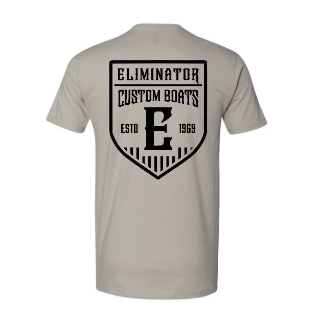 Eliminator Custom Boats Men's T-Shirt - Light Gray/Black