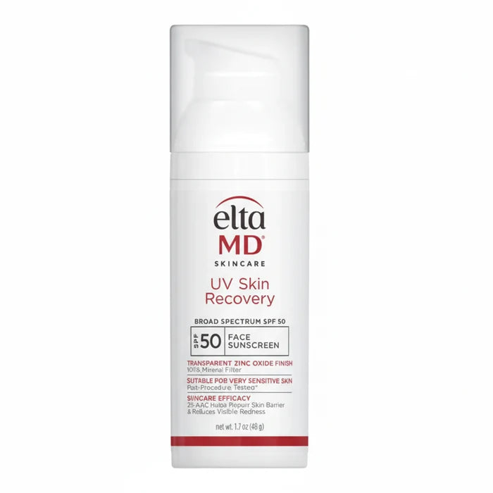 EltaMD UV Skin Recovery Broad Spectrum SPF 50 mineral face sunscreen bottle