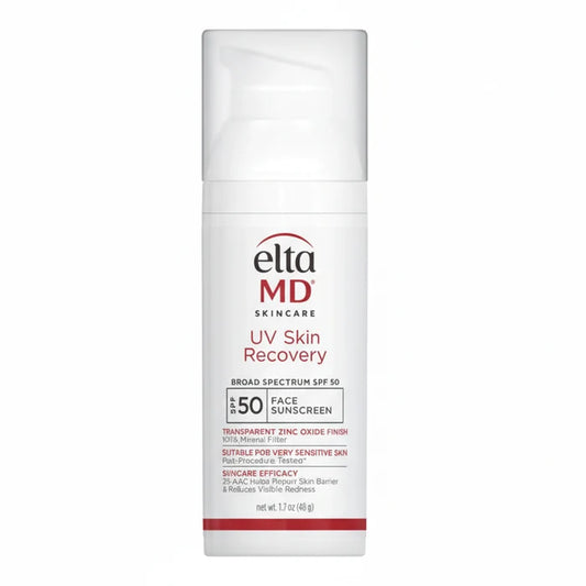 EltaMD UV Skin Recovery Broad Spectrum SPF 50 mineral face sunscreen bottle