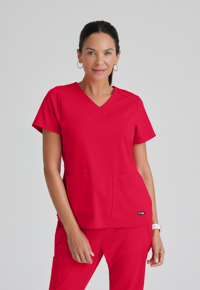 Emma Top - Scarlet Red - Grey's Anatomy Scrubs