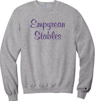 EMPYREAN STABLES CHAMPION POWERBLEND CREWNECK SWEATSHIRT