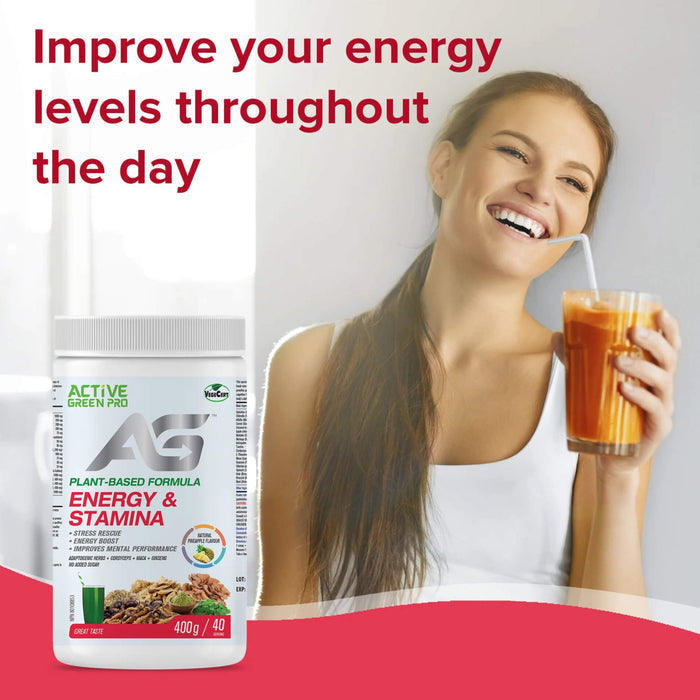 Active Greens Pro Energy & Stamina Natural Pineapple Flavour Information