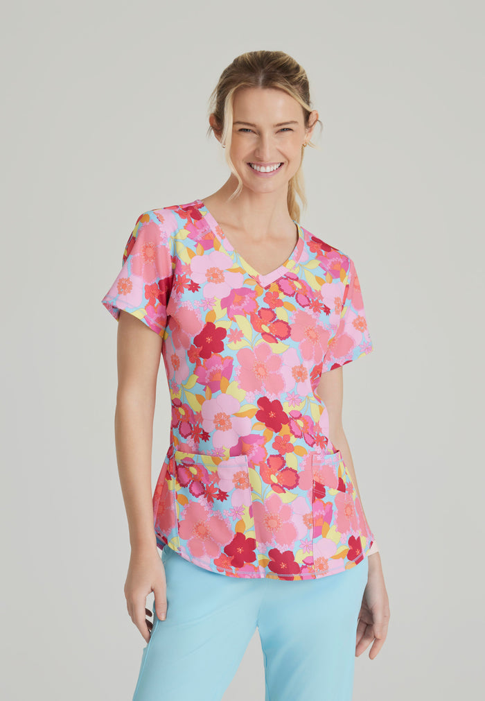Essence Top - Blissful Blossom - Grey's Anatomy Scrubs