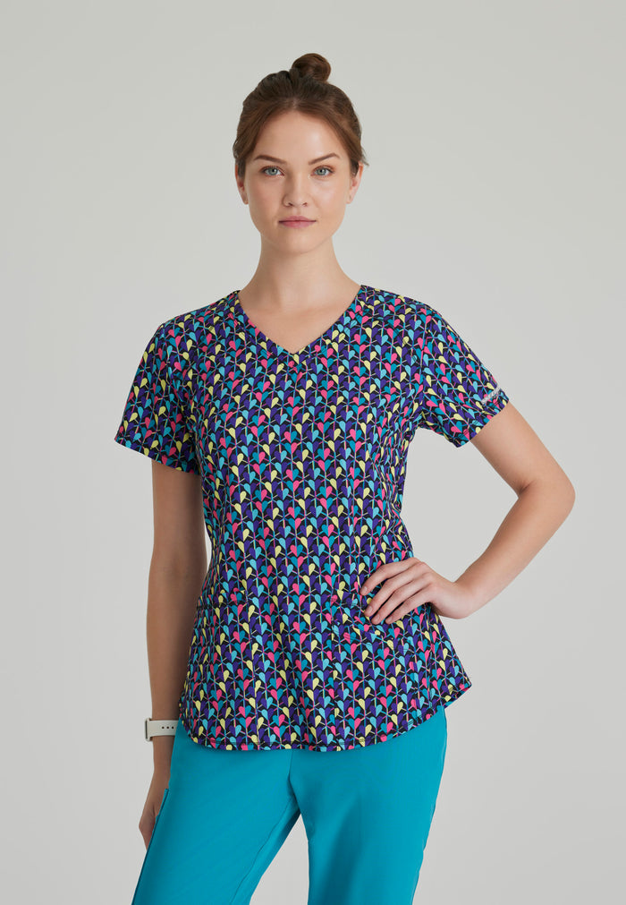 Essence Top - Deco Hearts - Grey's Anatomy Scrubs