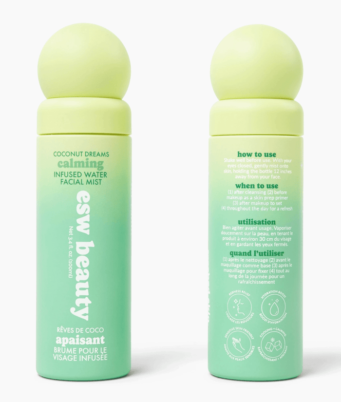 ESW Coconut Dreams Calming Infused Water Facial Mist - Aesthetics By Kell