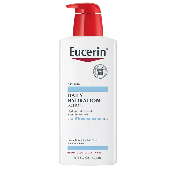 EUCERIN Daily Hydration Body Lotion Fragrance Free لوشن ترطيب الجسم من يوسرين للبشرة الجافة والحساسة