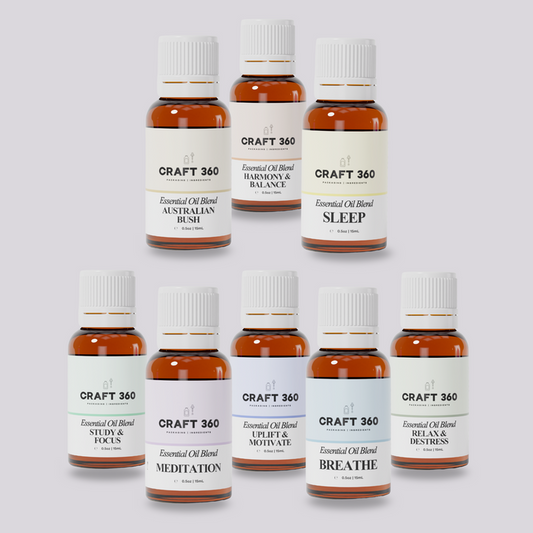 A complete collection of Craft 360 Essential Oil Blends