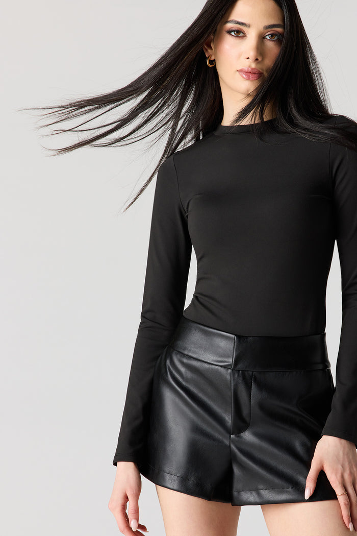 Faux Leather Short