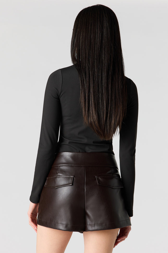 Faux Leather Short