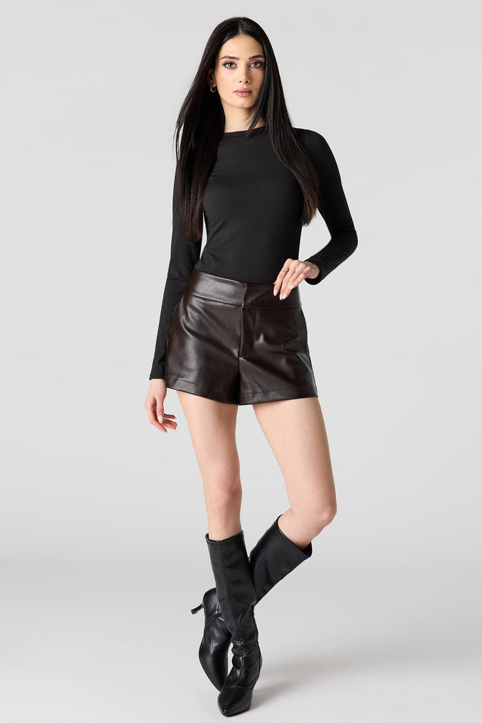 Faux Leather Short