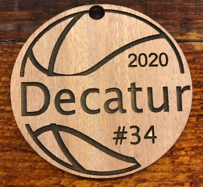 FHS GIRLS BASKETBALL CUSTOM HOLIDAY ORNAMENT