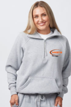 FHS GIRL'S TENNIS LADIES BOXY 1/2 ZIP FLEECE