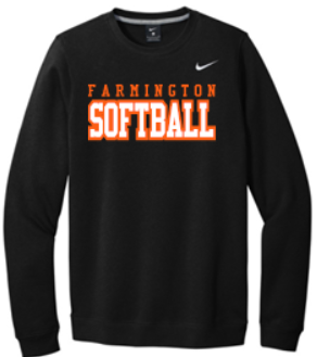 FHS SOFTBALL EMBROIDERED NIKE CLUB CREWNECK