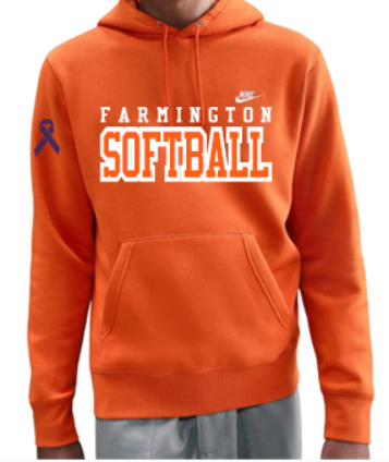 FHS SOFTBALL "TEAM" EMBROIDED NIKE CLUB HOODIE