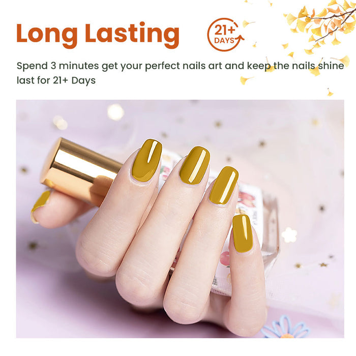 Flash Sale Autumn Sunshine Series Gel Nail Polish 6 Colors Set 7.5ml - 50% OFF Limited Time Sale