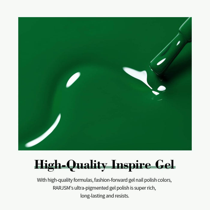 Flash Sale Emerald Green Color Gel Nail Polish 15ml RAR814 - 67% OFF Limited Time Sale