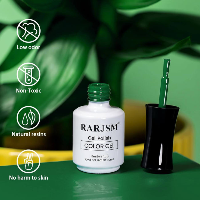 Flash Sale Emerald Green Color Gel Nail Polish 15ml RAR814 - 67% OFF Limited Time Sale