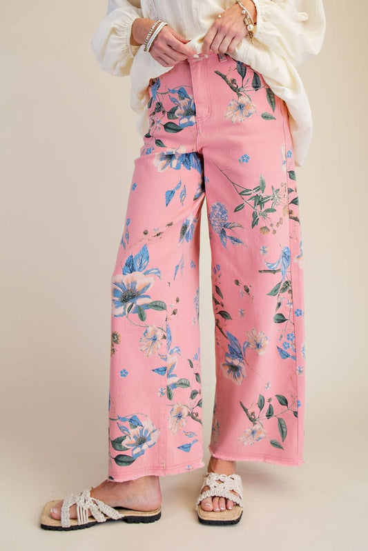 Floral Twill Pants by Easel FINAL SALE