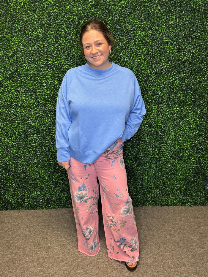 Floral Twill Pants by Easel FINAL SALE