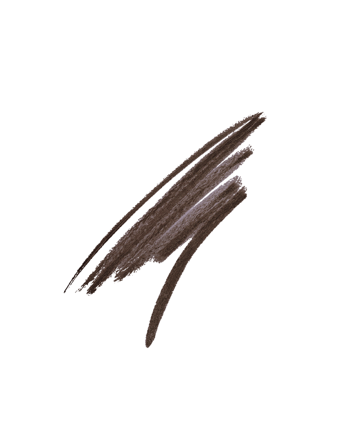 Flypencil Longwear Pencil Eyeliner smear shown in shade In Big Truffle