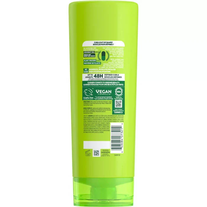 GARNIER Fructis Curl Nourish Sulfate-Free Moisturizing Conditioner غارنييه بلسم مرطب خالٍ من الكبريتات