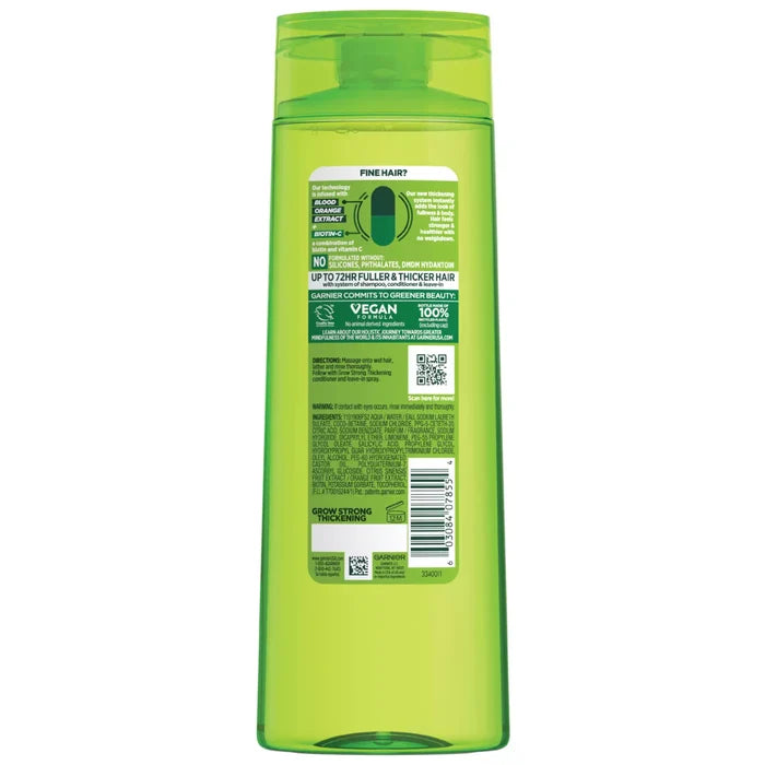 GARNIER Fructis Grow Strong + Biotin-C Thickening Shampoo  شامبو غارنييه لتكثيف وتقوية الشعر