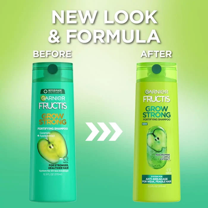 GARNIER Fructis Grow Strong Fortifying Shampoo Anti-Breakage  غارنييه شامبو مقوي لمكافحة التكسر