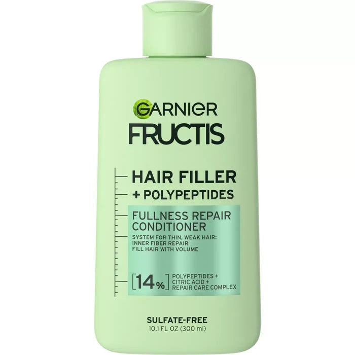 GARNIER Fructis Hair Filler Fullness Repair Conditioner  غارنييه بلسم فيلر لإصلاح الشعر وزيادة الامتلاء